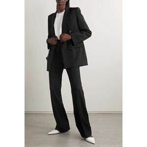 Nili Lotan Black pinstriped Double-Breasted Jacket size 2